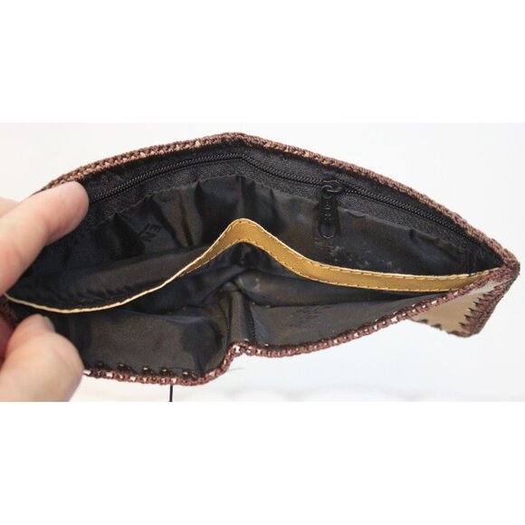 Peruvian Peru Folding Leather Wallet Tooled Llama Hand Stitched Men Teen Native - Picture 5 of 5